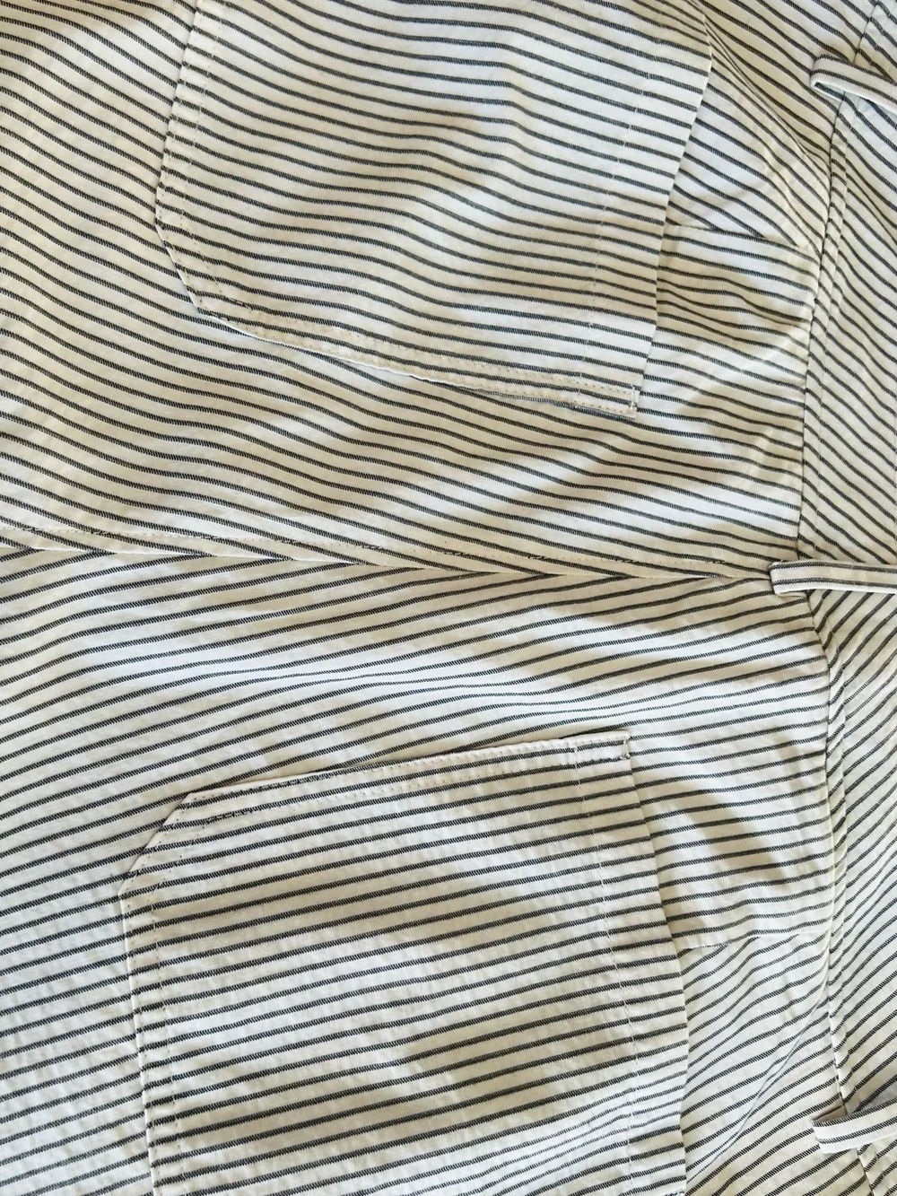 Zara Men's Pinstripe Chinos - White & Black